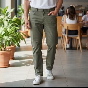 Wilke Rodriguez 5-Pocket Tech Pants Olive Green Men’s 36x32